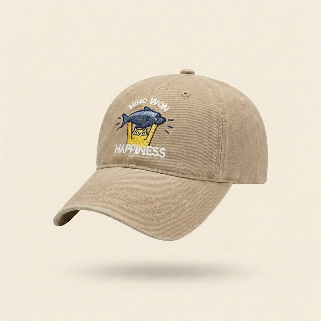 Fish-Lifting Kitty Cap