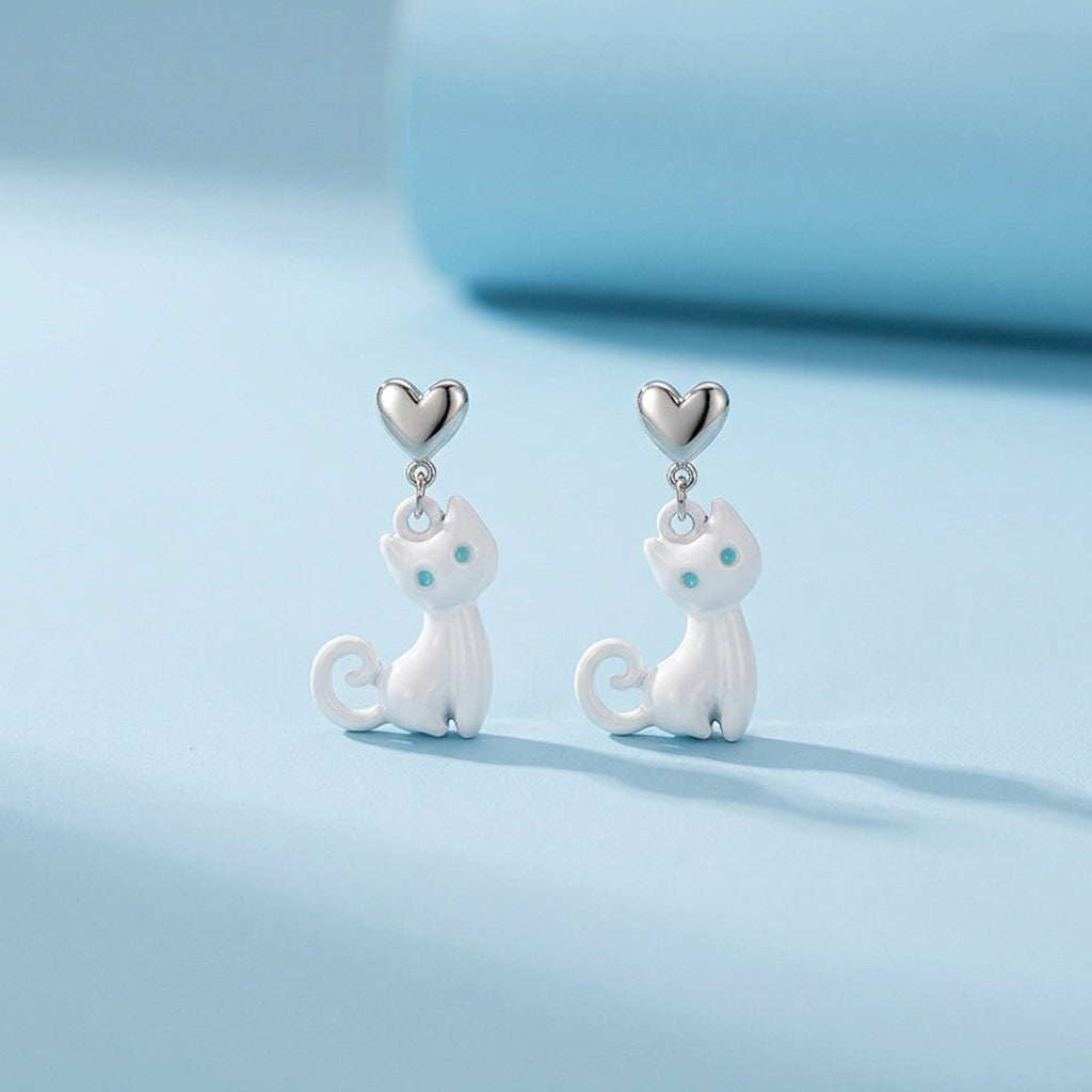 Little Observers Earrings - White