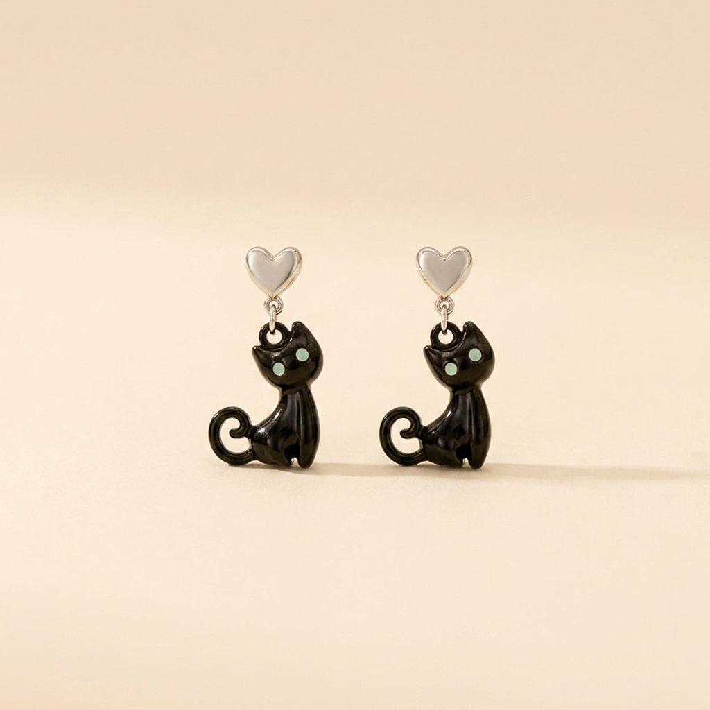 Little Observers Earrings - Black
