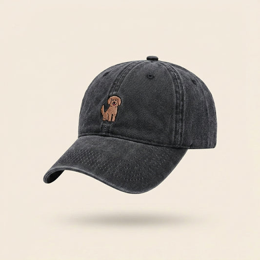 Grinning Brown Beagle Cap