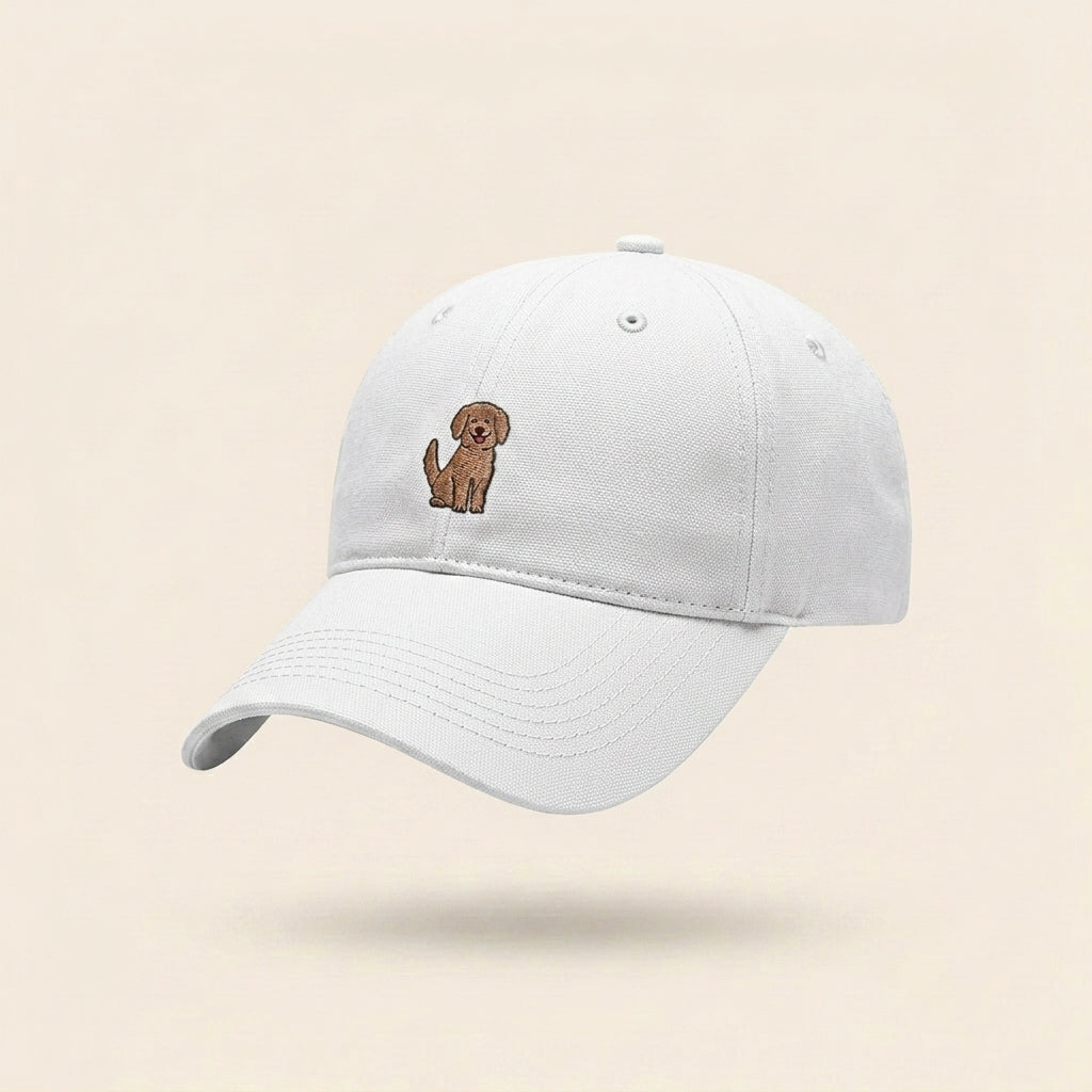 Grinning Brown Beagle Cap