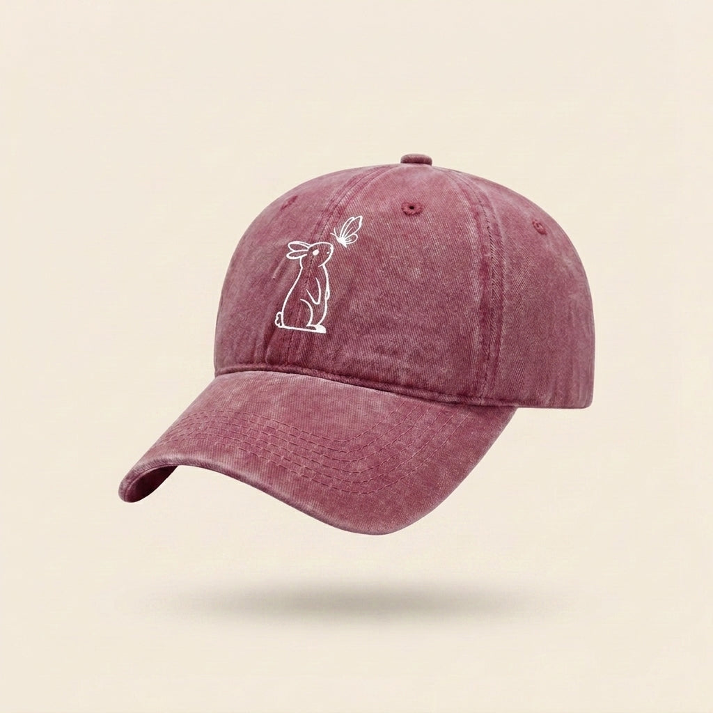 Hare & Butterfly Cap