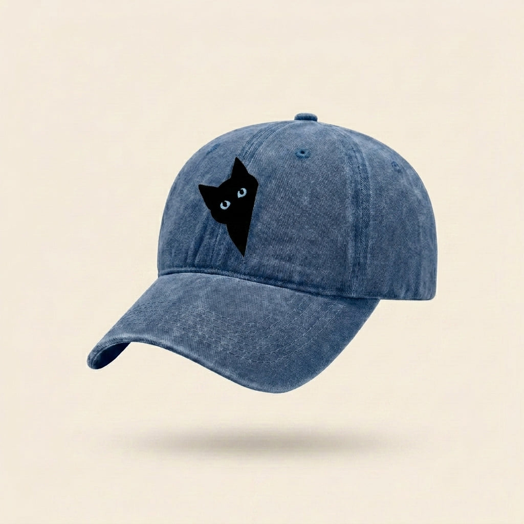 Wall-Side Black Cat Cap