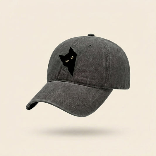Wall-Side Black Cat Cap