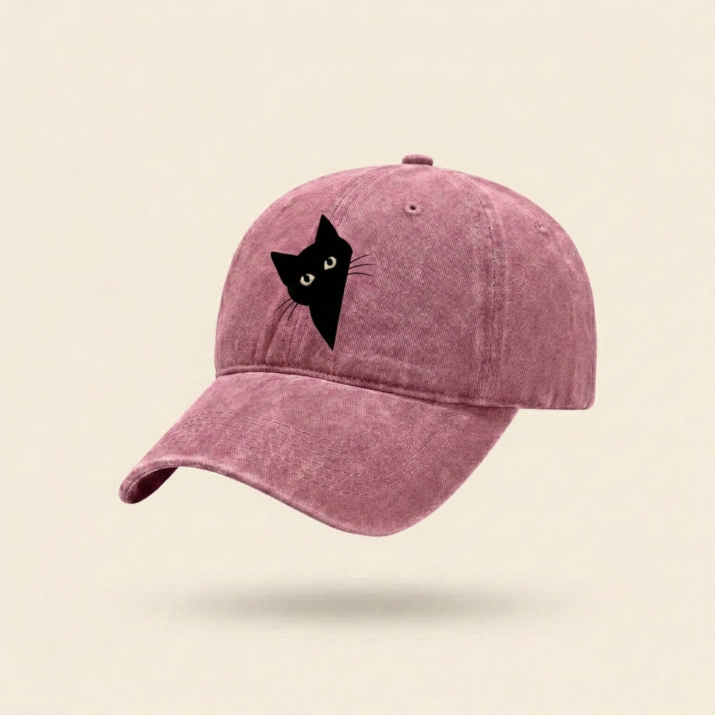 Wall-Side Black Cat Cap