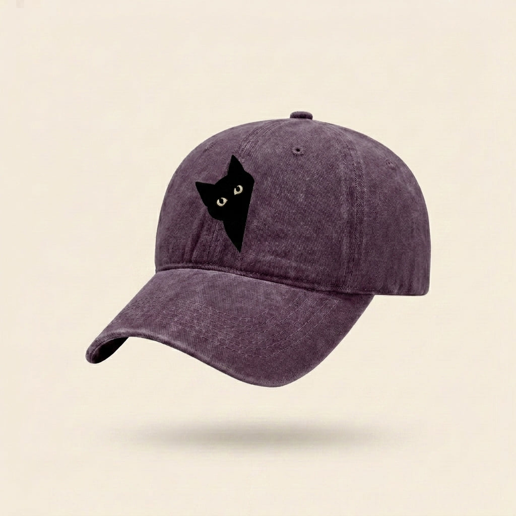 Wall-Side Black Cat Cap