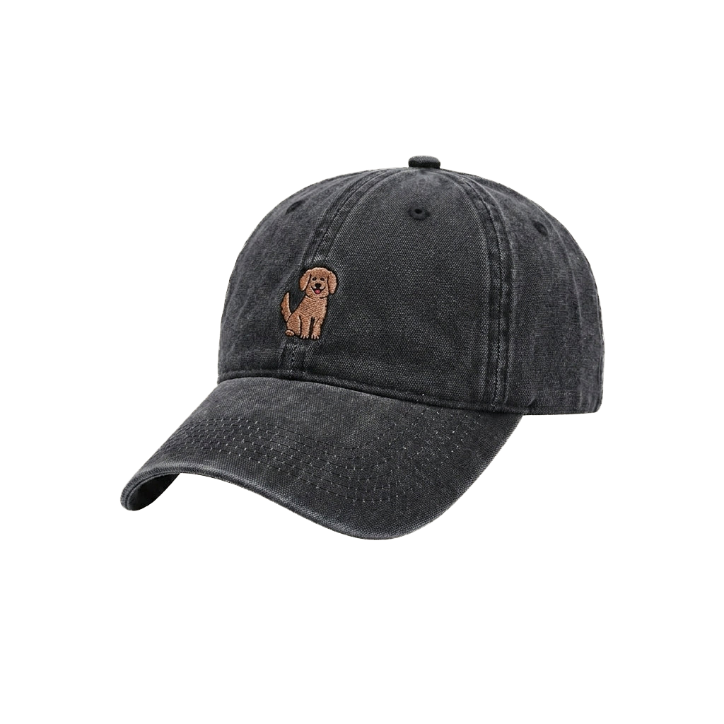 Grinning Brown Beagle Cap