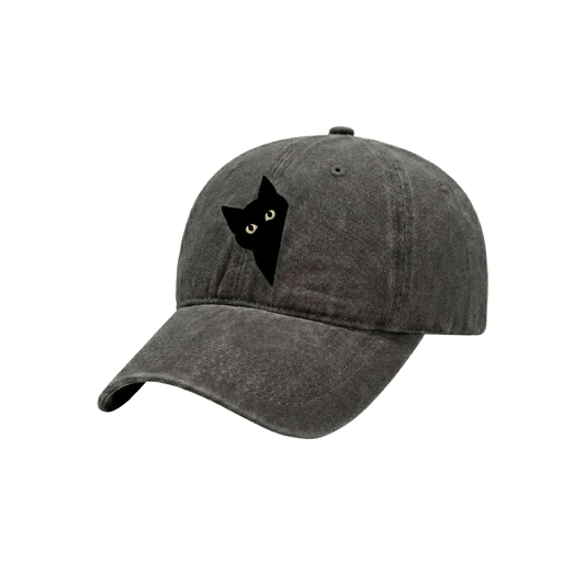 Wall-Side Black Cat Cap — transparent product card